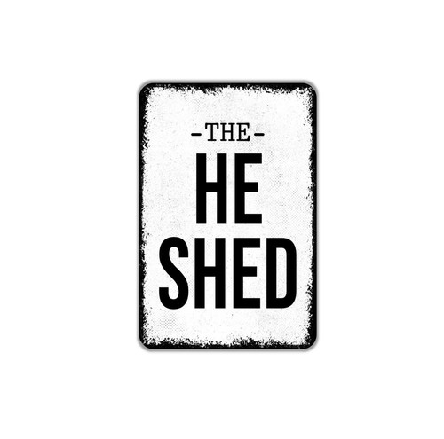 The shed sign man - man, cave